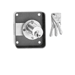 SERRURE DE MEUBLE DE SURETE 5 GOUPILLES EN APPLIQUE ESTAMPEE 5323