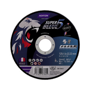 DISQUE A TRONCONNER PLAT SUPER BLEUE 5 METAL/INOX