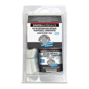 KIT DE REPARATION RESINE + TISSU DE VERRE SINTO