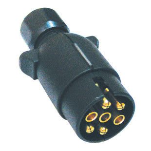 FICHE NORMALISEE 12V - 7 PLOTS PLASTIQUE MONTEE