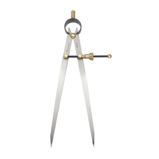 COMPAS DROIT A RESSORT ACIER-LG 250MM-POINTES SECHES-SERRAGE RAPIDE