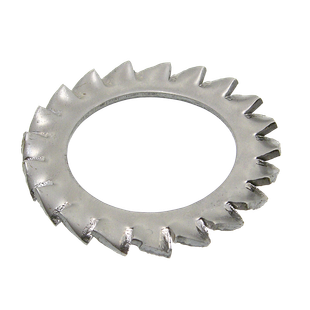 RONDELLE EVENTAIL A DENTURES EXTERIEURES TYPE "AZ" INOX A2