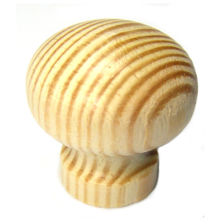 BOUTON BOMBE PIN NATUREL 35 MM