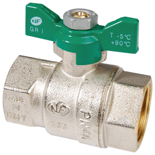 VANNE A SPHERE NF ACS FEMELLE - FEMELLE MANETTE PAPILLON