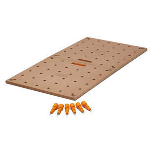 PLAN DE TRAVAIL PERFORE TROUS DIAMETRE 20 MM