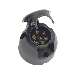 SOCLE NORMALISE 12V - 7 PLOTS PLASTIQUE MONTE