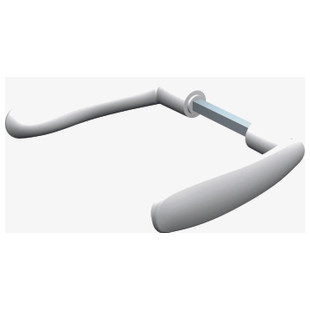 BEQUILLE DOUBLE EN ZAMAK POUR TUBES DE 40 A 50 MM