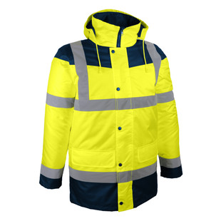 PARKA HAUTE VISIBILITE JAUNE ET BLEU