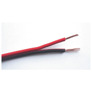 CABLE HI-FI 2 X 0,75 ROUGE & NOIR 500 M 1/2 TOURET