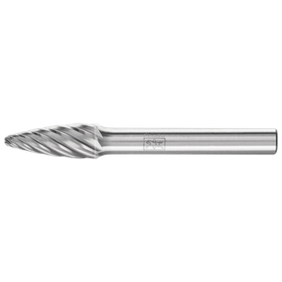 FRAISE LIME CARBURE OGIVE A BOUT ARRONDI RBF DENTURE ''INOX''