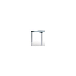 PIED DE TABLE CARRE ALUMINIUM CANNELE