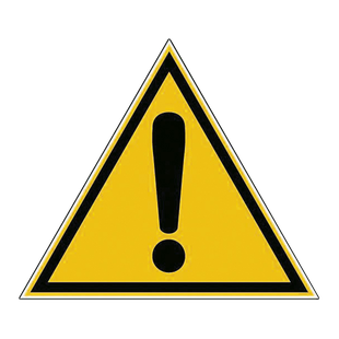 TRIANGLE D'AVERTISSEMENT DANGER 300 MM