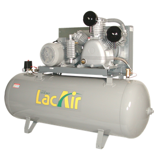 COMPRESSEUR TRIPHASE A COURROIE BI-ETAGES FIXAIR 80/500WB