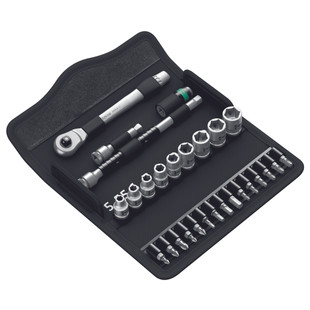 JEU DE CLIQUET ZYKLOP METAL SWITCH 1/4'' 8100 SA 8 (28 PIECES)