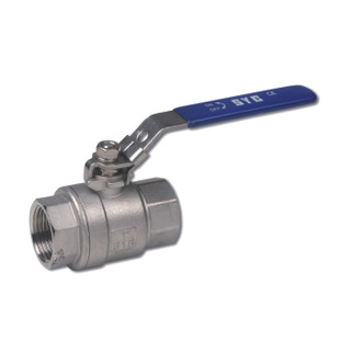 VANNE A SPHERE DEUX PIECES INOX AISI 316 1/2"