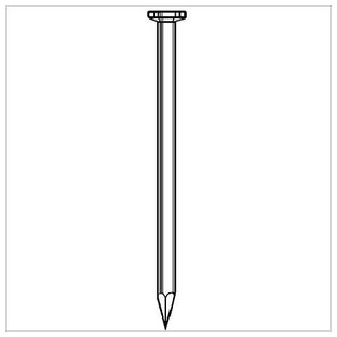 POINTE TETE PLATE LISSE - ACIER GALVANISE A CHAUD "TPL HDG"