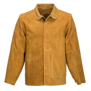 VESTE DE SOUDEUR EN CUIR BRONZE