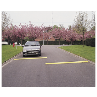 RALENTISSEUR 2M EN TOLE ACIER JAUNE 6MM