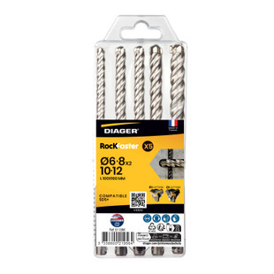 FORET BETON SDS+ ROCKFASTER (COFFRET DE 5)