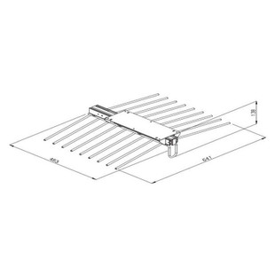 PORTE PANTALONS COULISSANT DOUBLE