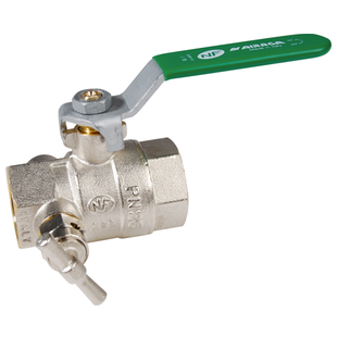 VANNE A SPHERE NF ACS FEMELLE - FEMELLE A PURGE