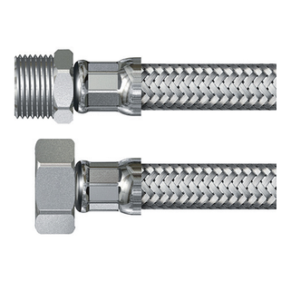 FLEXIBLE SANITAIRE PRESSION TRESSE INOX MF