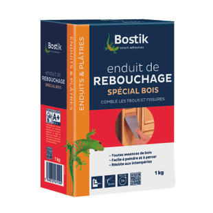 ENDUIT DE REBOUCHAGE SPECIAL BOIS POUDRE 1 KG