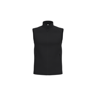 BODYWARMER SOFTSHELL 2 COUCHES UNISEXE BLACK