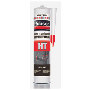 RUBSON MASTIC SILCIONE ACETIQUE HT HAUTE TEMPERATURE ROUGE 300 ML