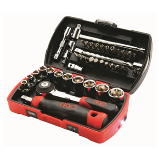 COFFRET POCKET LIGHT 39 DOUILLES 1/4" ET ACCESSOIRES