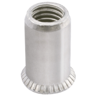 ECROU A SERTIR ALU TETE FRAISEE CORPS CRANTE GOFIX ALFC (BOITE CARTON)