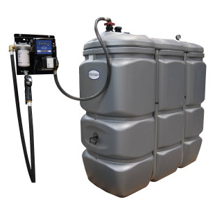 CUVE STOCKAGE FUEL PEHD 1500L STATION 230V 50L/M