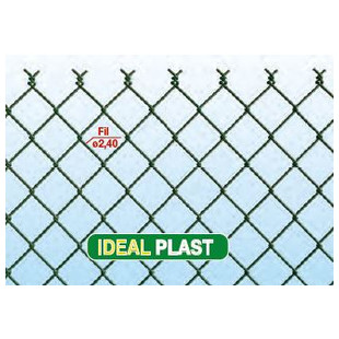 GRILLAGE SIMPLE TORSION PLASTIFIE VERT IDEAL PLAST