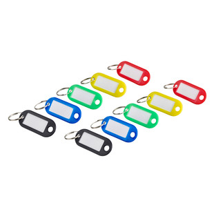 SACHET DE 10 PORTE-ETIQUETTES 50x22MM COULEURS ASSORTIES