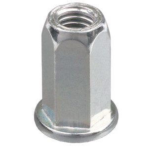 ECROU A SERTIR AVEUGLE ACIER TETE PLATE CORPS HEXAGONAL GOFIX ACPTH