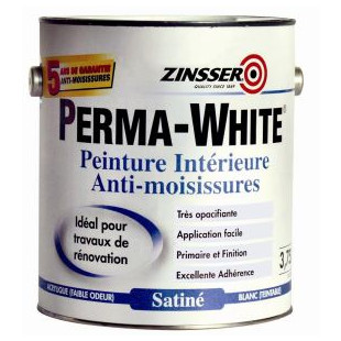 PEINTURE ANTIM. PERMA WHITE MAT OU SAT V. 1L