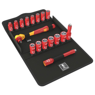 CLIQUET ZYKLOP 3/8" ISOLE + ACCESSOIRES 8100 SB VDE 1 (SET DE 17)