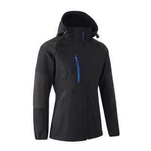VESTE SOFTSHELL ANTILOPE FEMME NOIR BLEU