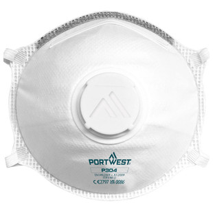 COQUE DE RESPIRATION LEGERE FFP3 A VALVE DOLOMITE (PK10) P304 BLANC