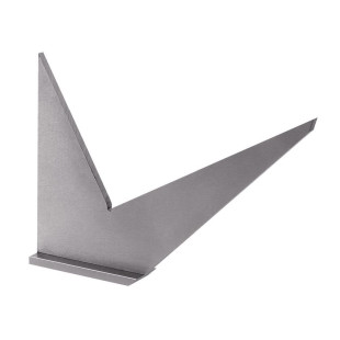 EQUERRE DOUBLE ONGLET A CHAPEAU 150MM DELA.1272.03