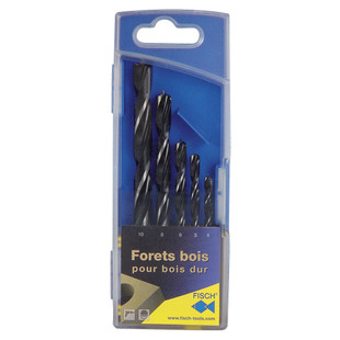 MECHE A BOIS 3 POINTES QUEUE CYLINDRIQUE (COFFRET DE 5)