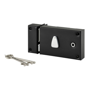 SERRURE EN APPLIQUE POUR GRILLE ET PORTAIL 6 GORGES "RESIST"