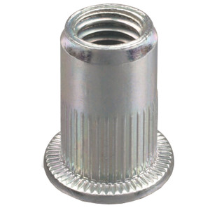 ECROU A SERTIR AVEUGLE ALU TETE PLATE GOFIX ALPC (BOITE PLASTIQUE)