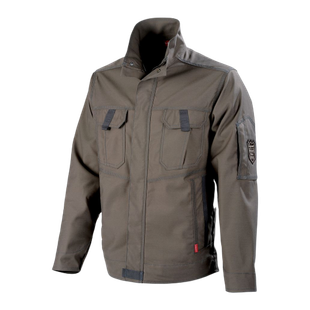 BLOUSON KEME MARRON/ARDOISE