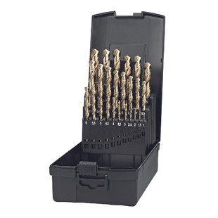 FORET QUEUE CYLINDRIQUE HSS COBALT 5% SERIE COURTE ''11.500'' (COFFRET)