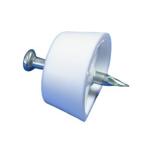 TAQUET CLOU PLASTIQUE BLANC