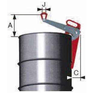 PINCE LEVE FUT VERTICALE A PRISE LATERALE