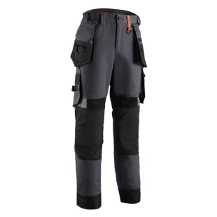 PANTALON CRISTOBAL ANTHRACITE-CITROUILLE