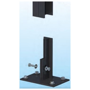 PLATINE POUR POTEAU TITAN VERT