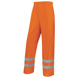 PANTALON DE PLUIE HAUTE VISIBILITE ORANGE FLUO 900PANHV